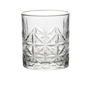 Kit 6 Copos Baixos Vidro Lapidado Moon Stone 320 ml - Lanty