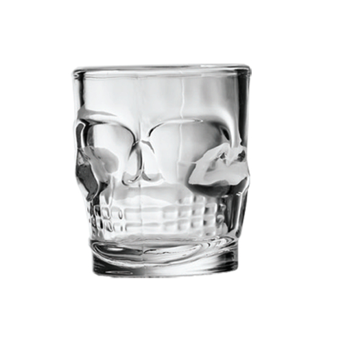 Kit 6 Copos para Shot Skull em Vidro 55 ml - Lanty