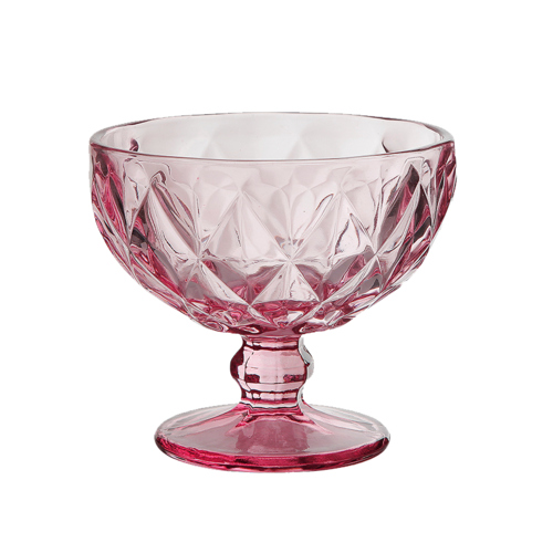 Kit 6 Taças Coquetel Vidro Diamond Ametista 310 ml- Lanty