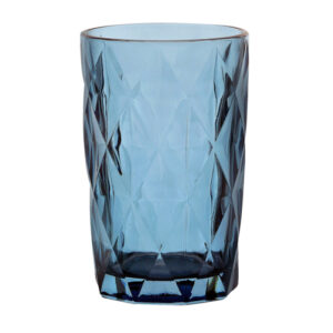 Kit 6 Copos Vidro Diamond Safira 350 ml - Lanty