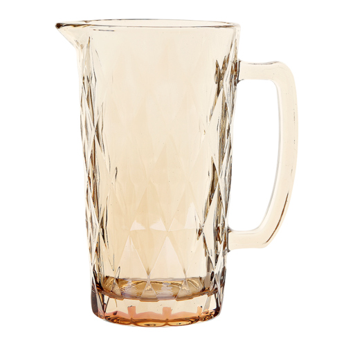 Jarra Vidro Diamond Âmbar 1 Litro - Lanty