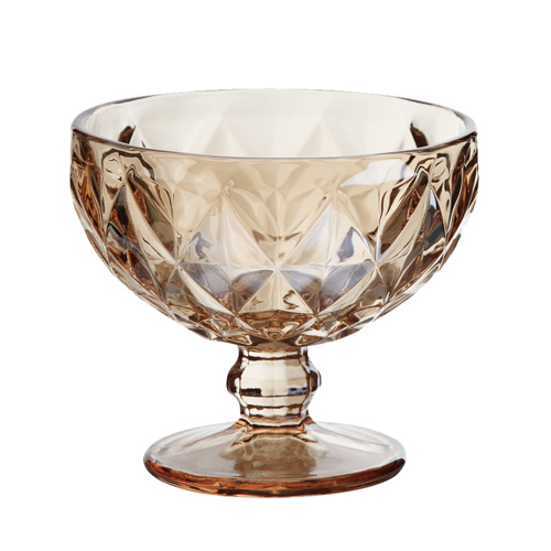 Kit 6 Taças Coquetel Vidro Diamond Âmbar 310 ml- Lanty