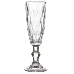 Kit 6 Taças de Champagne Diamond Clear 170 ml - Lanty