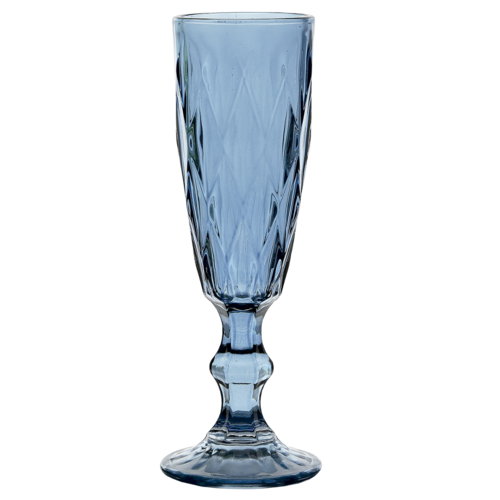 Kit 6 Taças de Champagne Diamond Safira 170 ml - Lanty