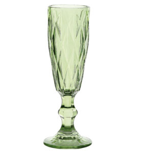 Kit 6 Taças de Champagne Diamond Esmeralda 170 ml - Lanty