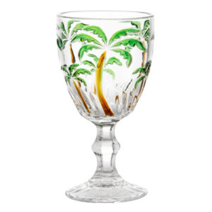 Taças de Vidro Estampadas Palm Tree 340 ml - Lanty