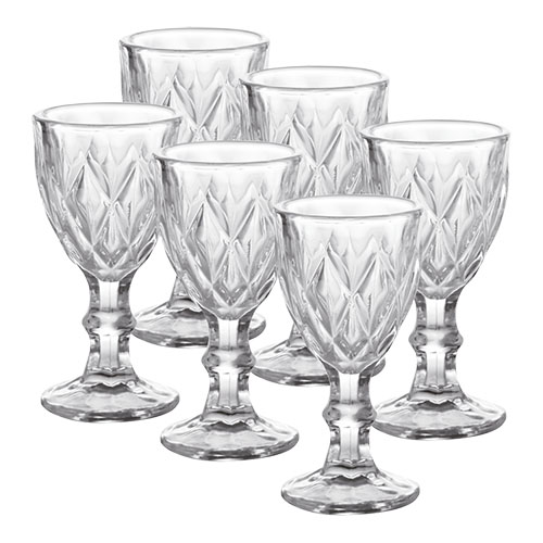 Kit 6 Taças de Licor Diamond Clear 50 ml - Lanty