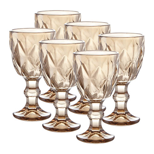 Kit 6 Taças de Licor Diamond Âmbar 50 ml - Lanty