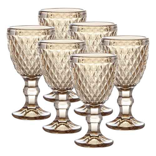 Kit 6 Taças de Licor Florença Âmbar 50 ml - Lanty