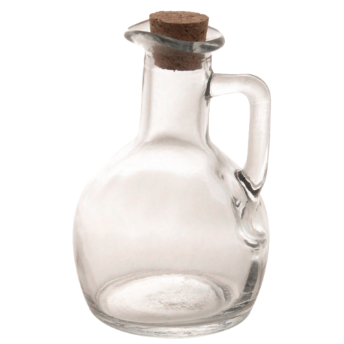 Galheteiro de Vidro Azeite Vinagre com Tampa de Rolha 180 ml - Lanty