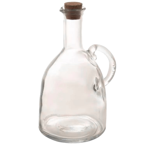 Galheteiro de Vidro Azeite Vinagre com Tampa de Rolha 580 ml - Lanty