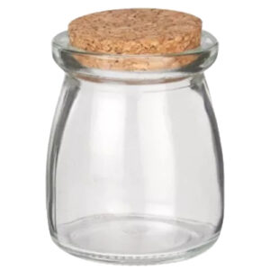 Pote de Vidro Tempero com Tampa de Rolha 100 ml - Lanty