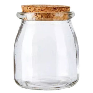 Pote de Vidro Tempero com Tampa de Rolha 190 ml - Lanty