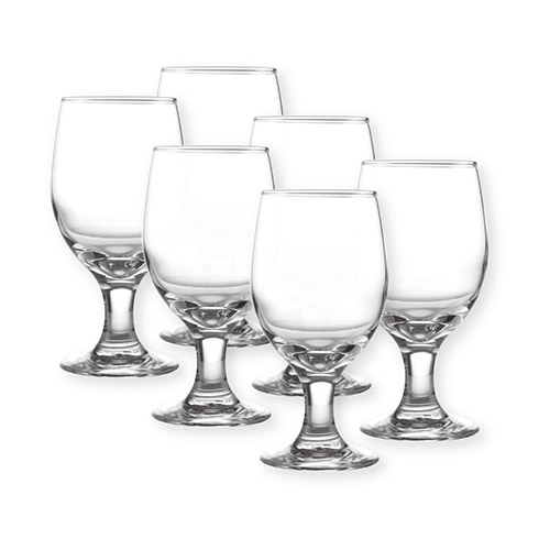 Kit 6 Taças de Vidro Bavária 410 ml - Lanty