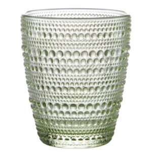 Kit 6 Copos de Vidro Pérola Esmeralda 300 ml - Lanty