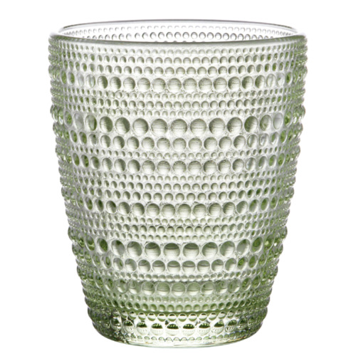 Kit 6 Copos de Vidro Pérola Esmeralda 300 ml - Lanty