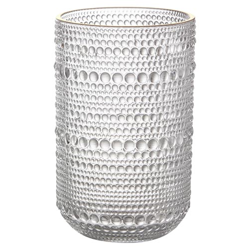 Kit 6 Copos Pérola Borda de Ouro 460 ml - Lanty