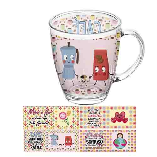 Caneca Estampada Aleatória Mãe é Flor 380 ml - Lanty
