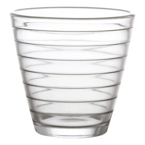 Kit 6 Copos de Vidro Rings Clear 260 ml - Lanty