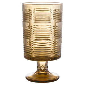 Vaso de Vidro Decorativo Âmbar 10 x 18