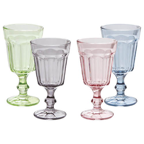 Kit 6 Taças de Vidro Siena Collor 230 ml - Lanty