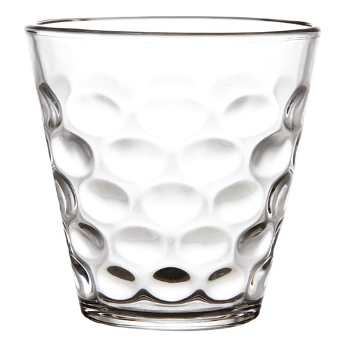 Kit 6 Copos de Vidro Bubles Clear 260 ml - Lanty