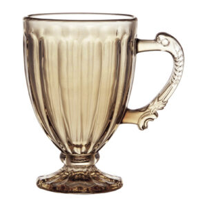 Kit 6 Canecas Vidro Roma Âmbar 190 ml - Lanty