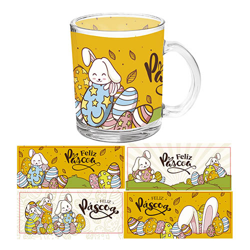 Caneca Estampada Aleatória Coelhos 330 ml - Lanty