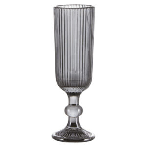 Kit 6 Taças de Vidro para Champagne Versalhes Titânio 160 ml - Lanty