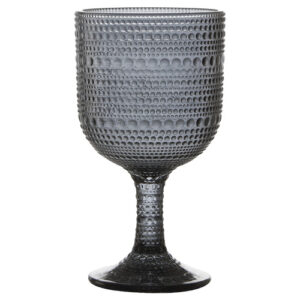 Kit 6 Taças de Vidro para Vinho Pérola Titânio 390 ml - Lanty