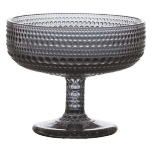 Kit 6 Taças de Vidro para Sobremesa Pérola Titânio 310 ml - Lanty