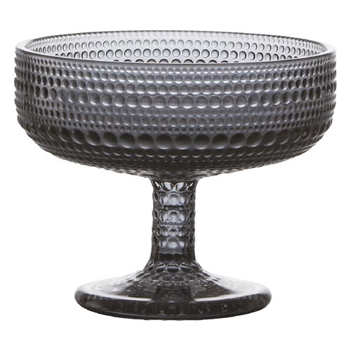 Kit 6 Taças de Vidro para Sobremesa Pérola Titânio 310 ml - Lanty