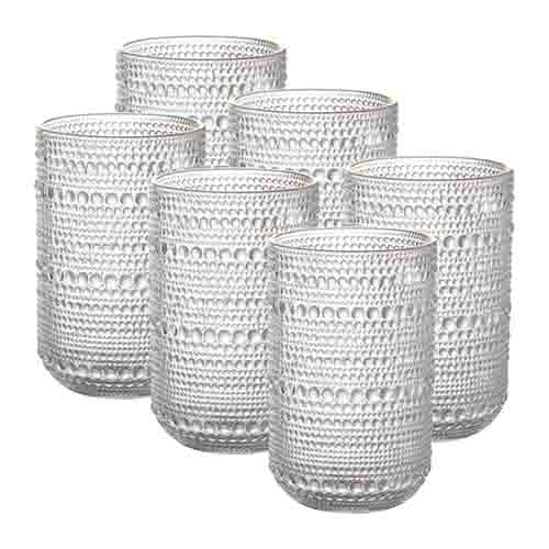 Kit 6 Copos de Vidro Pérola Rainbow 460 ml - Lanty