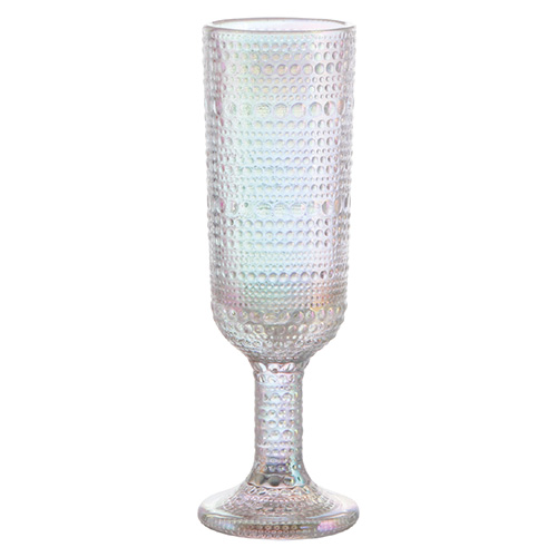 Kit 6 Taças de Vidro para Champagne Pérola Rainbow 160 ml - Lanty