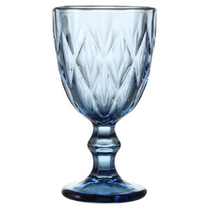 Kit 6 Taças de Vidro Diamond Safira 260 ml - Lanty