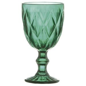 Kit 6 Taças de Vidro Diamond Jade 260 ml - Lanty