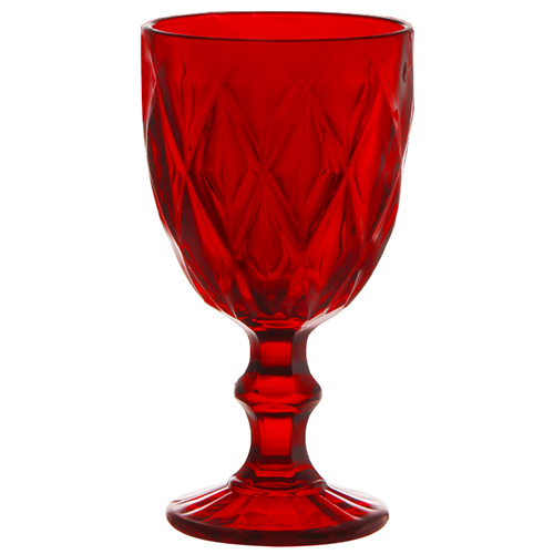 Kit 6 Taças de Vidro Diamond Rubi 260 ml - Lanty