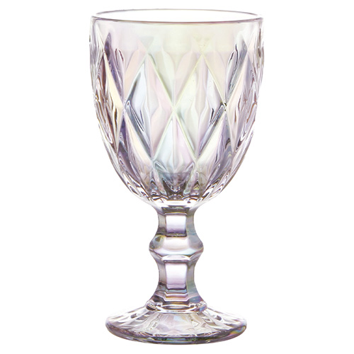 Kit 6 Taças de Vidro Diamond Rainbow 260 ml - Lanty