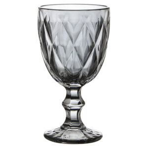 Kit 6 Taças de Vidro Diamond Titânio 260 ml - Lanty