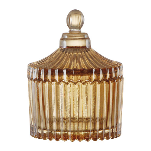 Potiche de Vidro Cristal Âmbar - Lanty