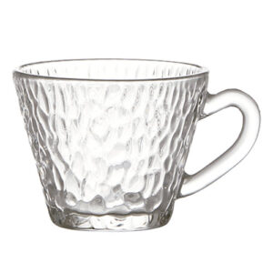 Kit 6 Xícaras de Vidro Marteladas 90 ml - Lanty