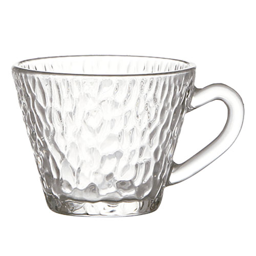 Kit 6 Xícaras de Vidro Marteladas 90 ml - Lanty