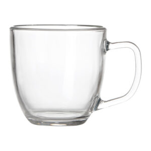 Kit 4 Canecas de Vidro Flat 420 ml - Lanty