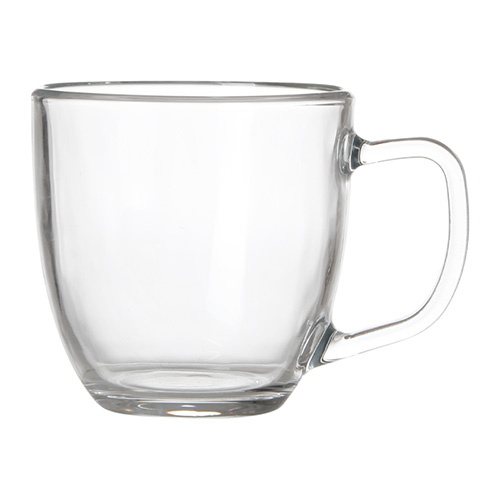 Kit 4 Canecas de Vidro Flat 420 ml - Lanty