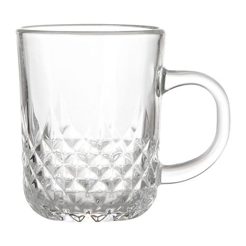 Kit 6 Canecas de Vidro Prisma 250 ml - Lanty