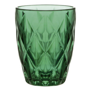Kit 6 Copos de Vidro Diamond Jade 280 ml - Lanty