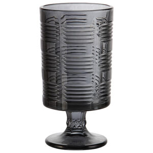 Vaso de Vidro Decorativo Esplendor Titânio 10 x 18