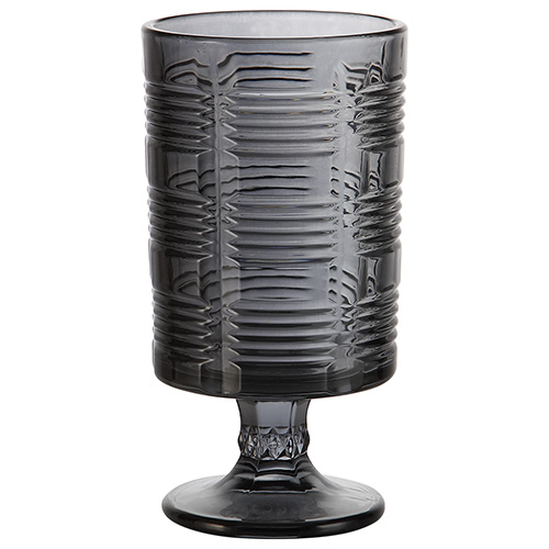 Vaso de Vidro Decorativo Esplendor Titânio 10 x 18