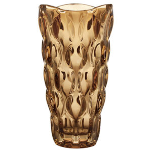 Vaso de Vidro Decorativo Halley Âmbar 13 x 24 cm - Lanty