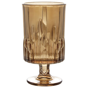 Vaso de Vidro Decorativo Netuno Âmbar 10 x 18